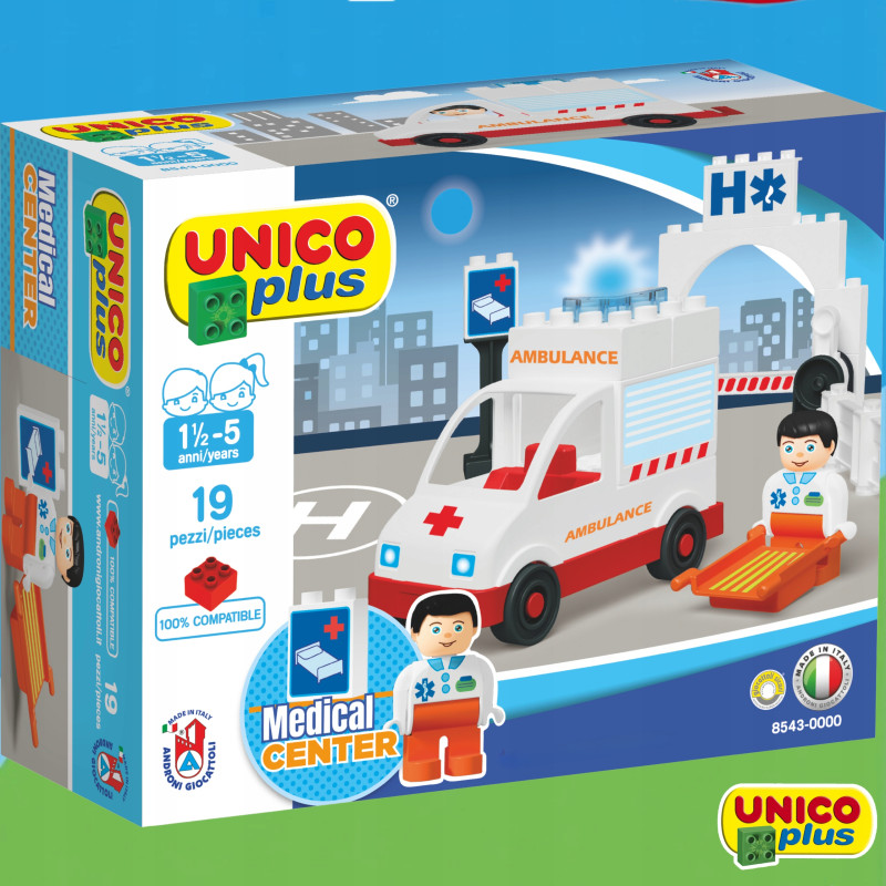 Klocki UNICO Karetka Ambulans 19 el. | klockiunico.pl