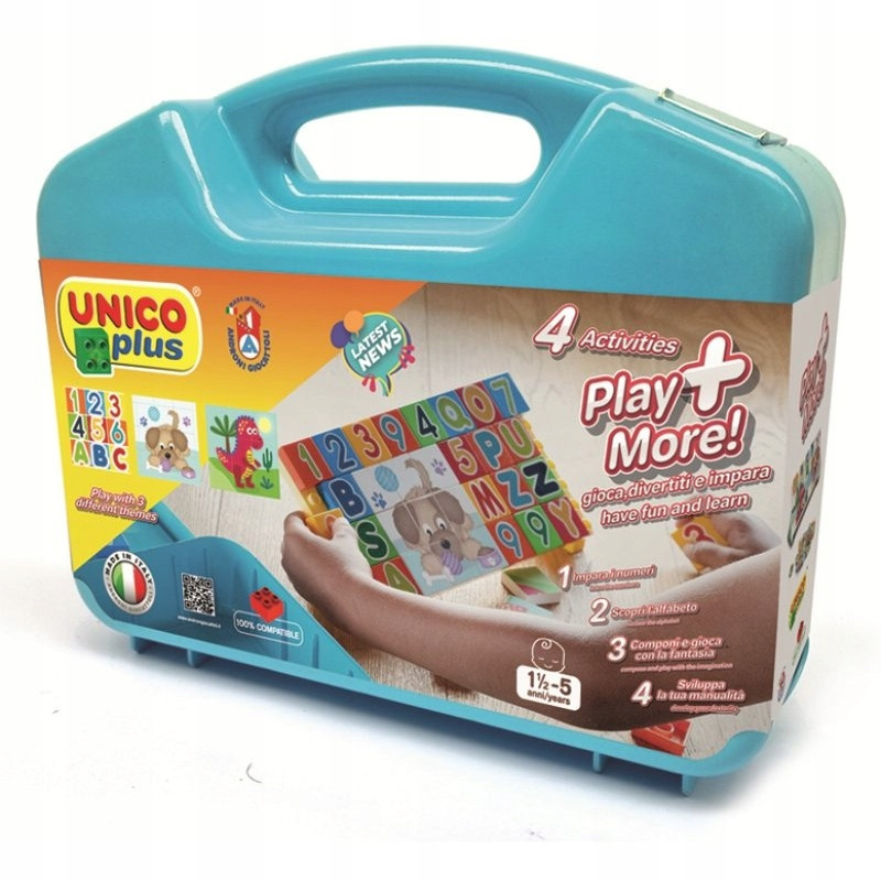 Klocki UNICO Walizka 5w1 Cyfry i Literki | klockiunico.pl