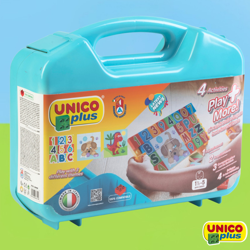 Klocki UNICO Walizka 5w1 Cyfry i Literki | klockiunico.pl