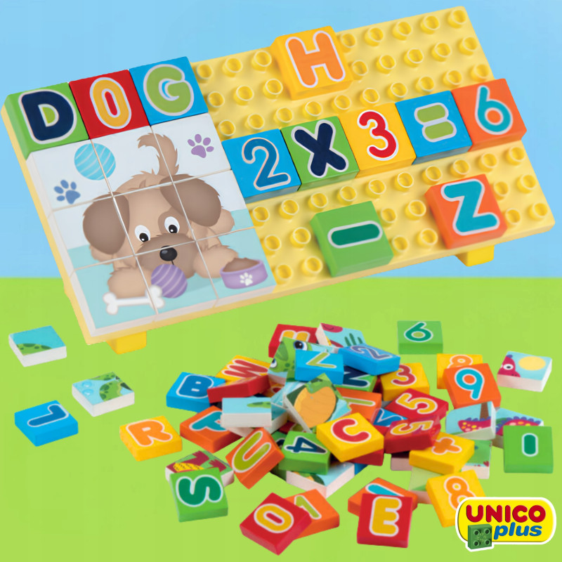 Klocki UNICO Walizka 5w1 Cyfry i Literki | klockiunico.pl