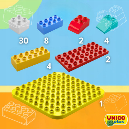 Klocki UNICO Wiadereczko 2w1 50 el. | klockiunico.pl