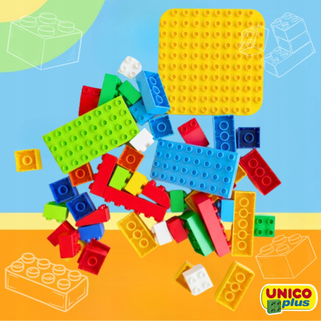 Klocki UNICO Wiadereczko 2w1 50 el. | klockiunico.pl