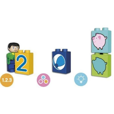 Klocki UNICO Pociąg z Cyferkami 33 el. | klockiunico.pl