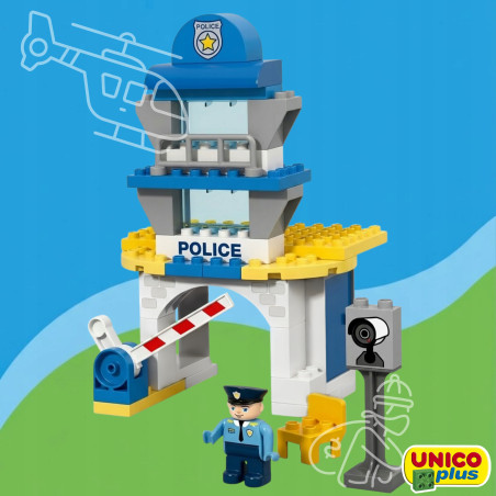 Klocki UNICO Komisariat Policji 2w1 63 el. | klockiunico.pl