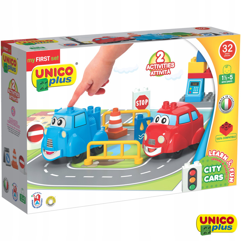 UNICO Moje Pierwsze Autka 32 el. | klockiunico.pl