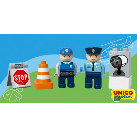 Klocki UNICO Komisariat Policji 2w1 63 el. | klockiunico.pl