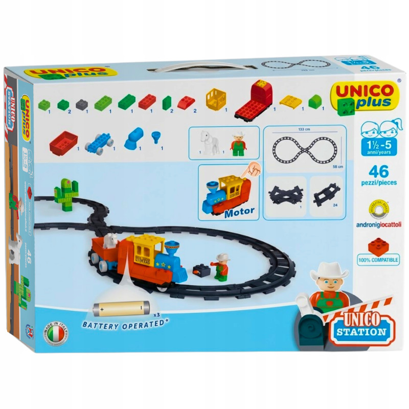 UNICO Pociąg Elektryczny Western 46 el. | klockiunico.pl