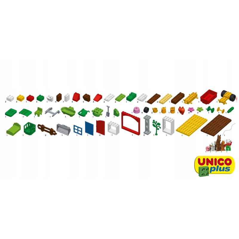 Klocki UNICO Duża Farma 104 el. | klockiunico.pl