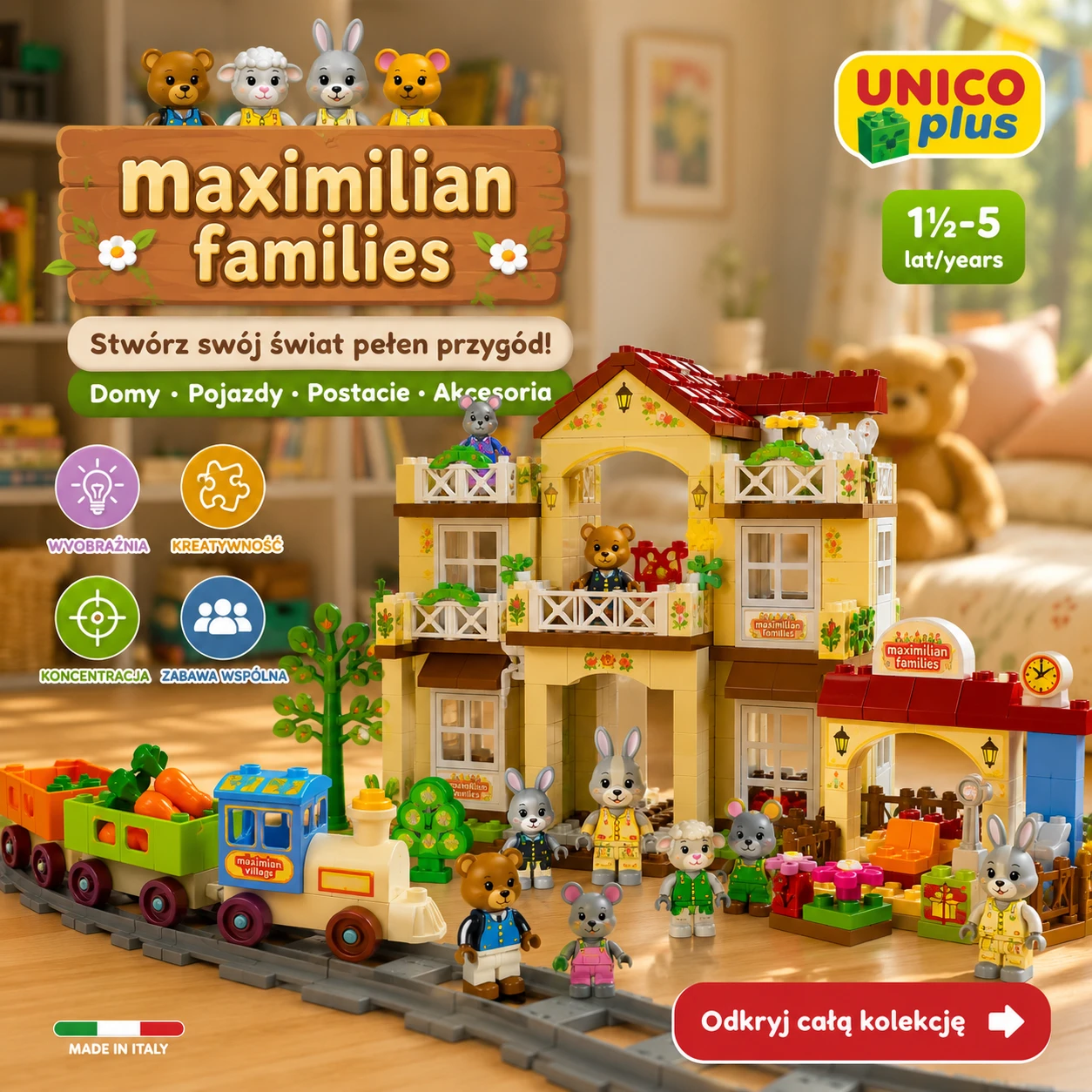 klocki unico seria maximilian families