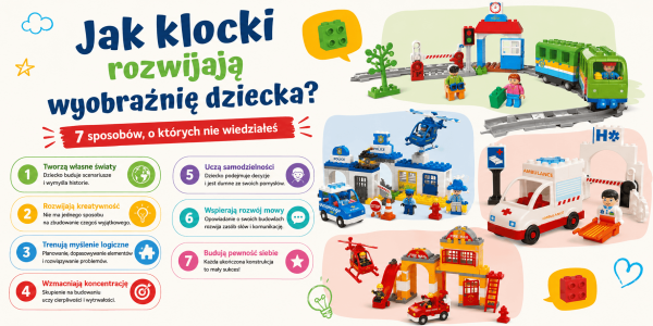 Jak klocki rozwijają wyobraźnię dziecka? 7 sposobów, o których nie wiedziałeś