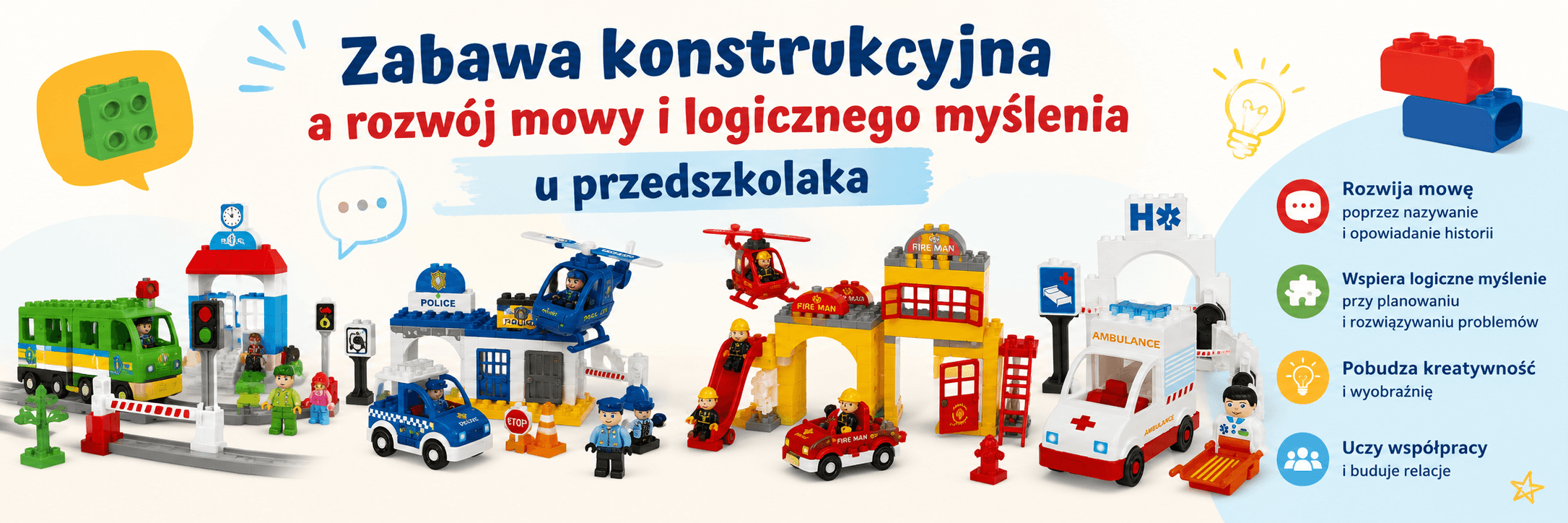 Zabawa konstrukcyjna a rozwój mowy i logicznego myślenia u przedszkolaka